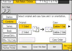 Operation panel screen illustration