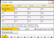 Operation panel screen illustration