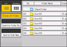 Operation panel screen illustration