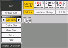 Operation panel screen illustration