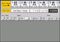 Operation panel screen illustration