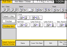 Operation panel screen illustration