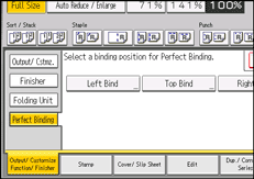 Operation panel screen illustration