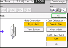 Operation panel screen illustration