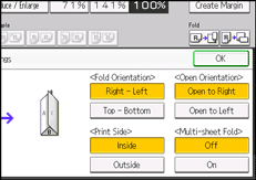 Operation panel screen illustration