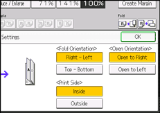 Operation panel screen illustration