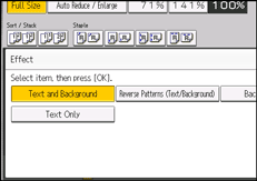 Operation panel screen illustration