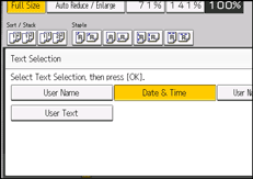 Operation panel screen illustration