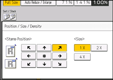 Operation panel screen illustration