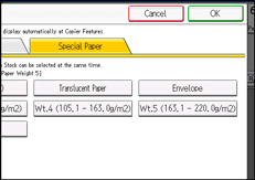 Operation panel screen illustration