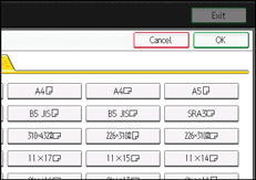 Operation panel screen illustration