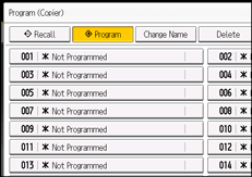 Operation panel screen illustration