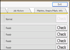 Operation panel screen illustration