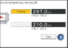 Operation panel screen illustration