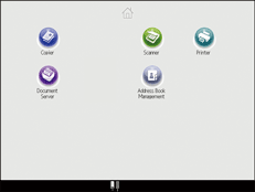 Operation panel screen illustration