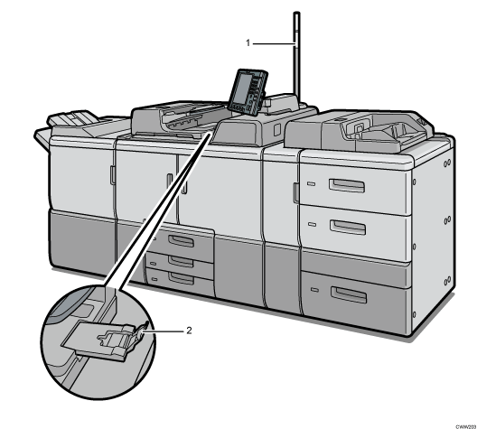 Main unit illustration numbered callout illustration
