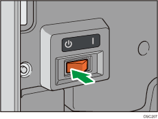 AC power switch illustration