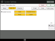 operation panel screen illustration