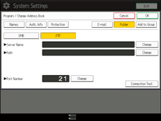 Operation panel screen illustration