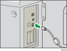 illustration of connecting Ethernet cable
