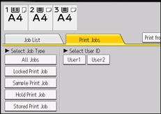 Operation panel screen illustration