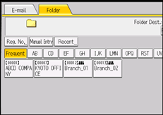 Operation panel screen illustration