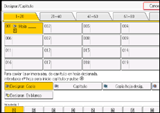Ilustración de la pantalla panel de mandos