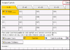 Ilustración de la pantalla panel de mandos