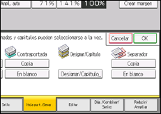 Ilustración de la pantalla panel de mandos