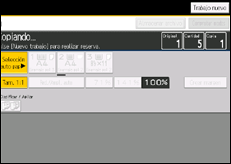 Ilustración de la pantalla panel de mandos