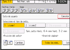 Ilustración de la pantalla panel de mandos