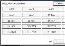 Ilustración de la pantalla panel de mandos