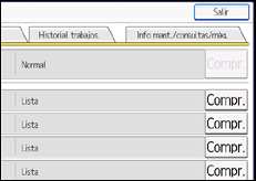 Ilustración de la pantalla panel de mandos