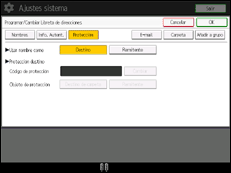 Ilustración de la pantalla panel de mandos