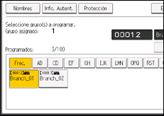 Ilustración de la pantalla panel de mandos