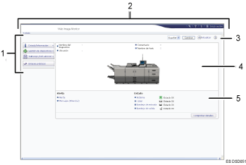 Ilustración de llamada numerada de ilustración de pantalla del explorador Web