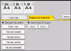 Ilustración de la pantalla panel de mandos