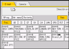 Ilustración de la pantalla panel de mandos