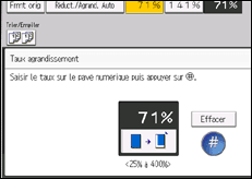 Illustration de l'écran du panneau de commande