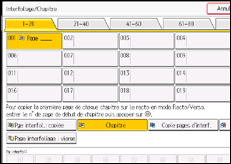 Illustration de l'écran du panneau de commande