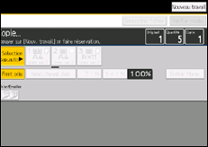 Illustration de l'écran du panneau de commande