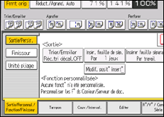 Illustration de l'écran du panneau de commande