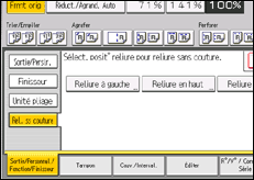 Illustration de l'écran du panneau de commande