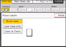 Illustration de l'écran du panneau de commande