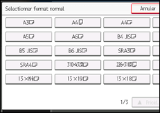 Illustration de l'écran du panneau de commande