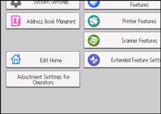 Illustration de l'écran du panneau de commande