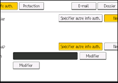 Illustration de l'écran du panneau de commande