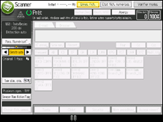Illustration de l'écran du panneau de commande