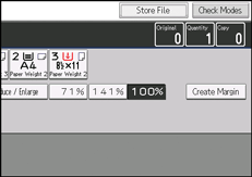 Illustrazione della schermata sul pannello di controllo