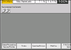 Illustrazione della schermata sul pannello di controllo